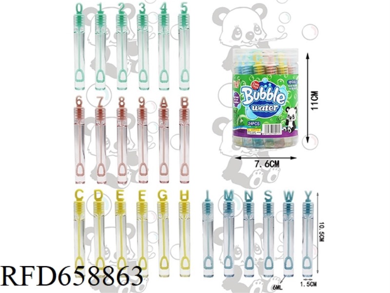 ALPHANUMERIC TEST TUBE (24 BARRELS)