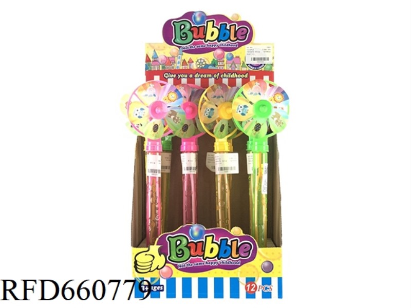 BIG WINDMILL SUMMER BUBBLE WAND 12PCS