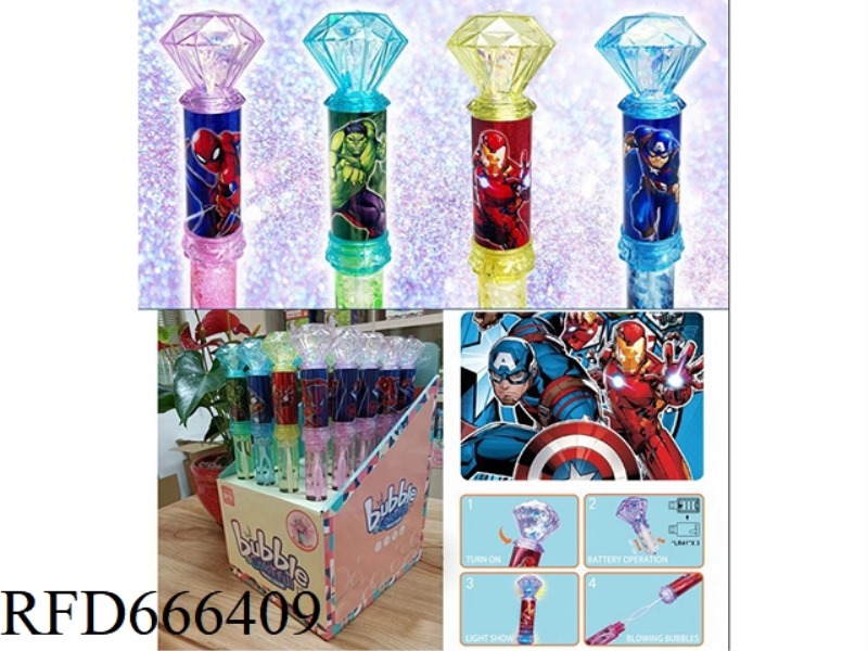 IRIDESCENT FLASHING BUBBLE STICKS (20PCS)