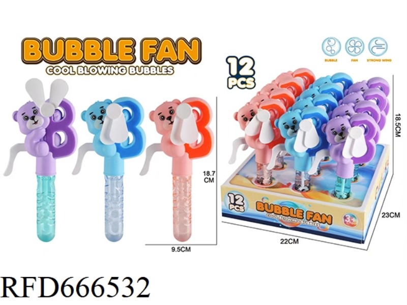 LETTER B BUBBLE FAN