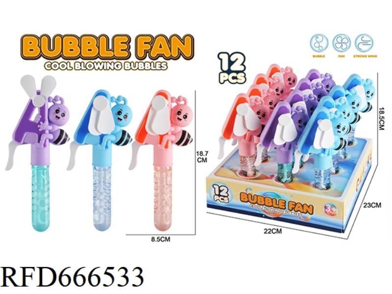 LETTER A BUBBLE FAN