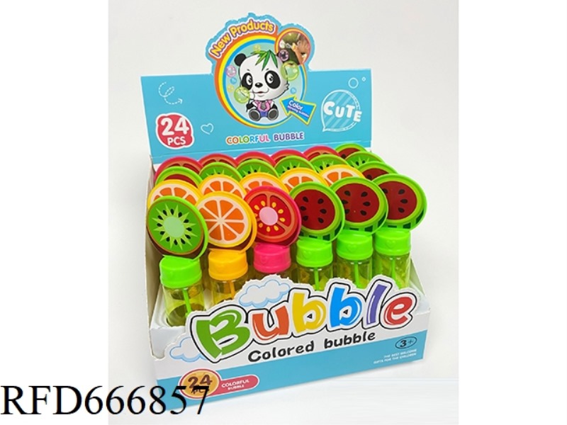 24 PIECES OF FRUIT BUBBLE STICKS