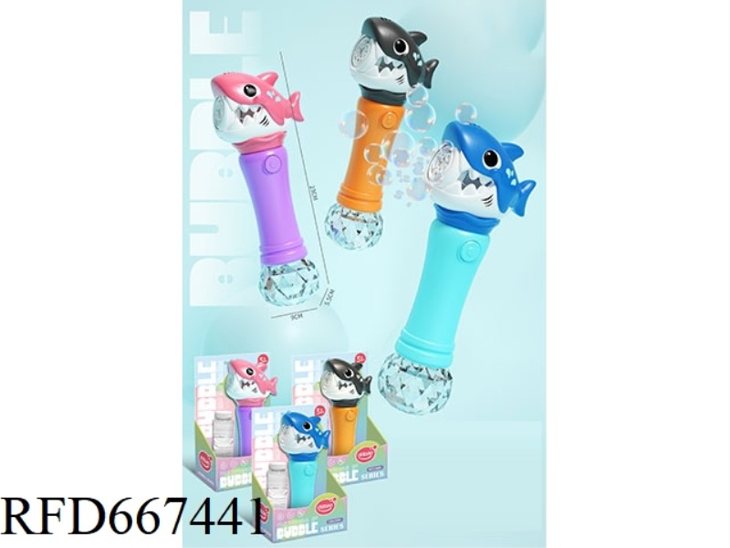HANDHELD SHARK BUBBLE STICK