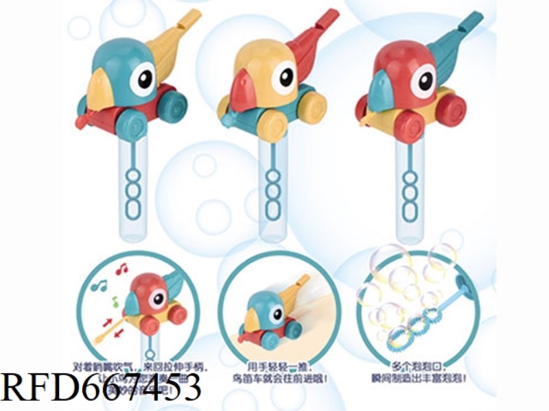 PARROT CAR&BUBBLE STICK