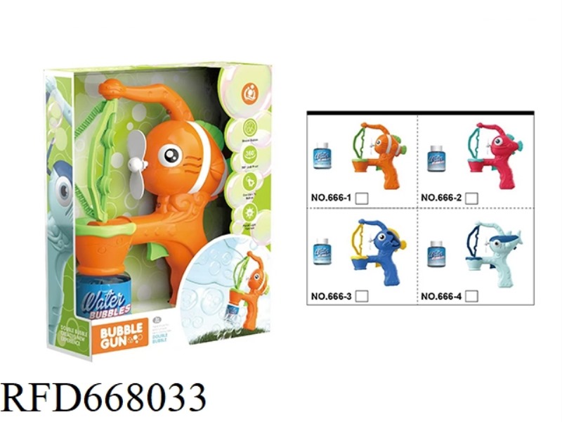 FOUR FISH BUBBLE MACHINES (85ML *1 BOTTLE)