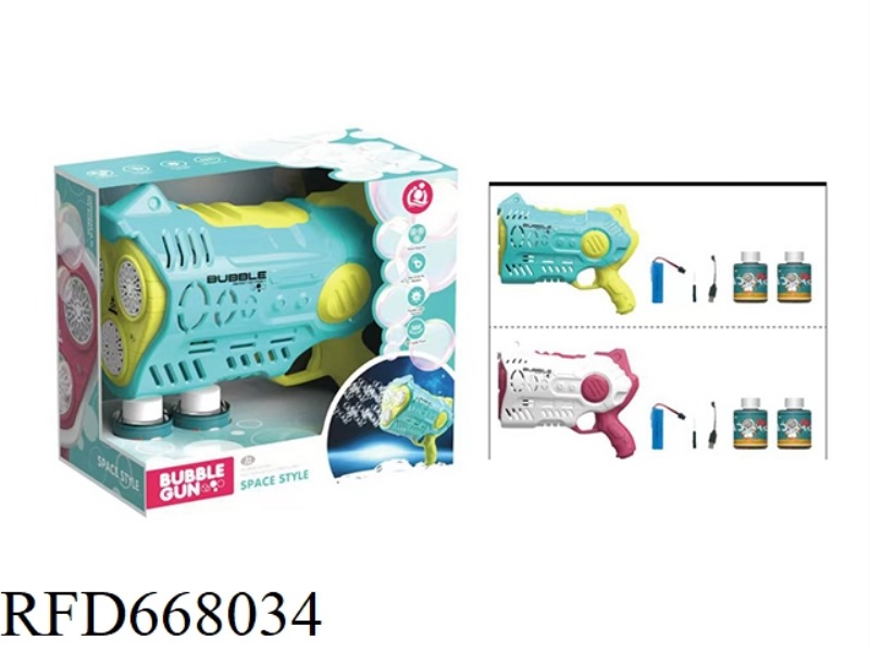 60-HOLE SPACE BUBBLE GUN (85ML *2 BOTTLES 0