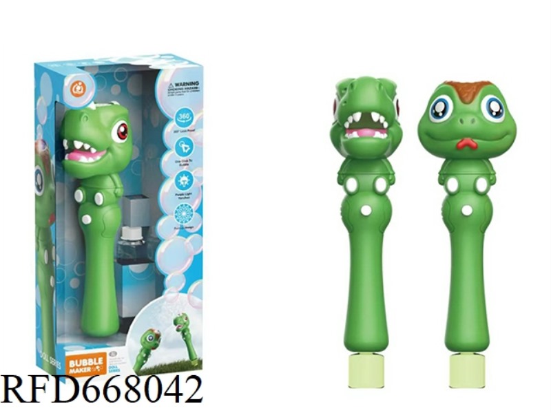 DINOSAUR AND SNAKE ELECTRIC BUBBLE STICK (TWO MIXED)(35ML *2 BOTTLES)