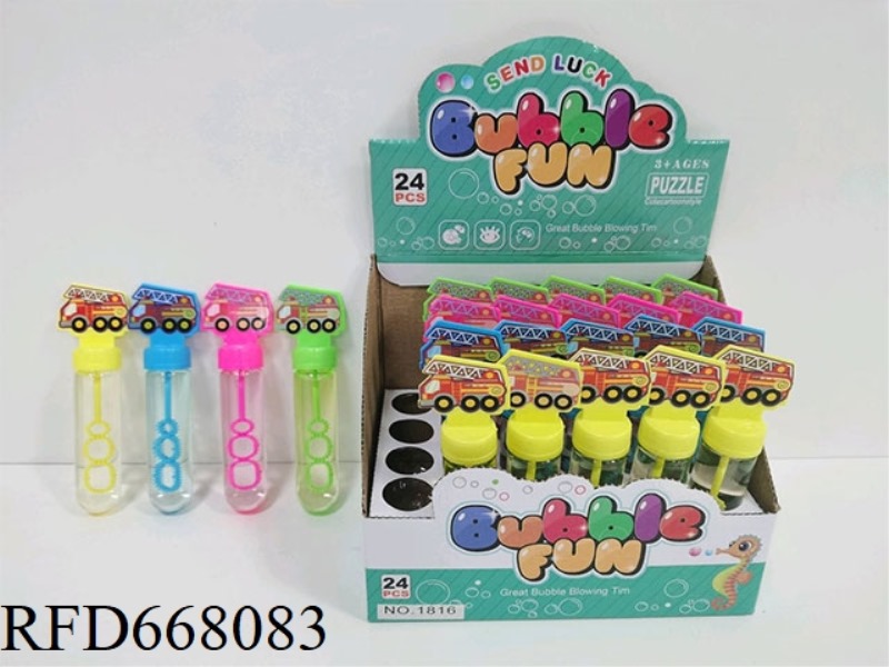 FIRE TRUCK BUBBLE STICK (24CP)