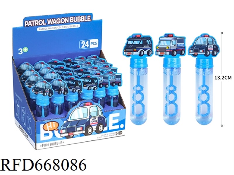POLICE CAR BUBBLE STICK 24PCS/BOX
