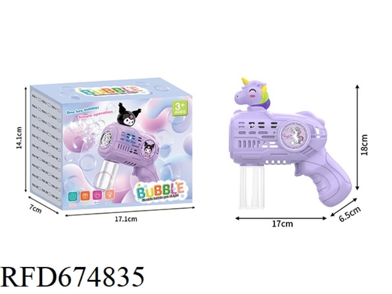 UNICORN SMALL ELECTRIC BUBBLE GUN