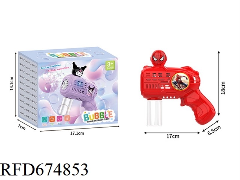 SPIDER-MAN'S LITTLE ELECTRIC BUBBLE GUN