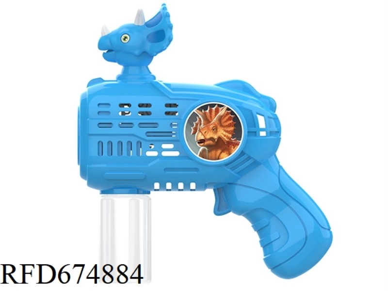 TRICERATOPS SMALL ELECTRIC BUBBLE GUN