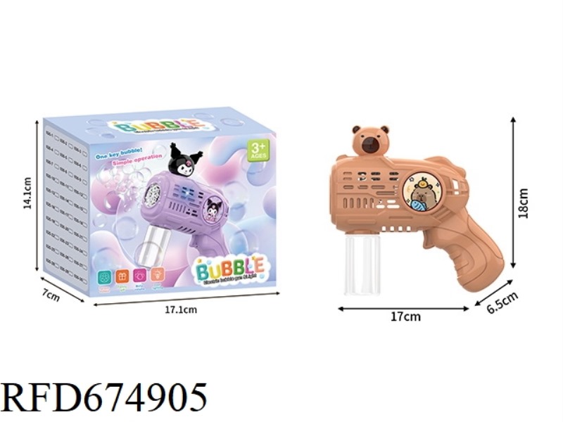 KAPIBABALA SMALL ELECTRIC BUBBLE GUN