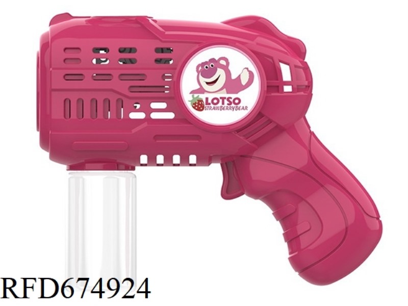 STRAWBERRY BEAR ELECTRIC BUBBLE GUN