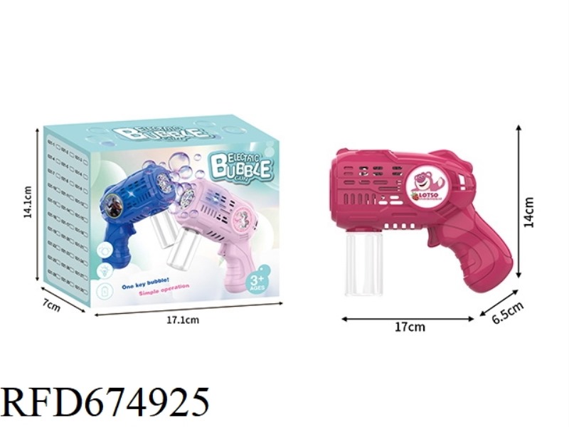 STRAWBERRY BEAR ELECTRIC BUBBLE GUN