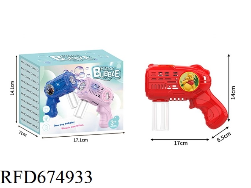 WINNIE THE POOH ELECTRIC BUBBLE GUN
