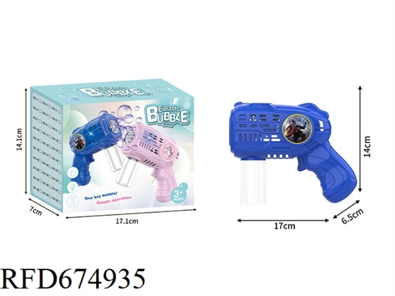 CAPTAIN AMERICA'S ELECTRIC BUBBLE GUN