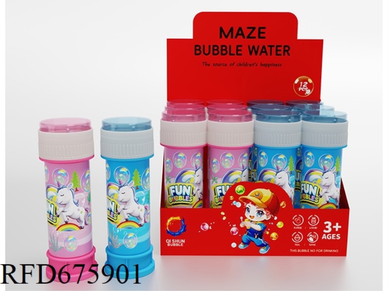 12 ZHUANG UNICORN LABEL MAZE BUBBLE WATER