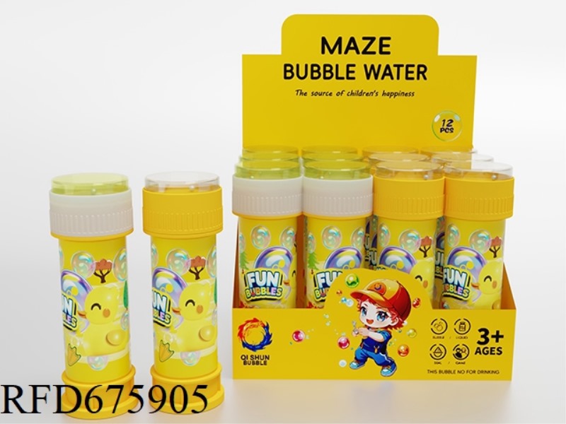 12 ZHUANG DUCK LABEL MAZE BUBBLE WATER