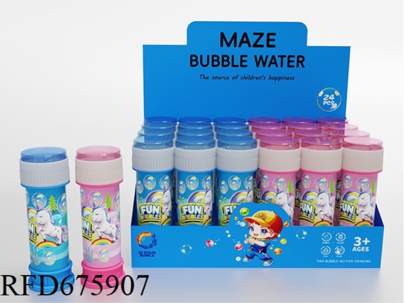 24 ZHUANG UNICORN LABEL MAZE BUBBLE WATER