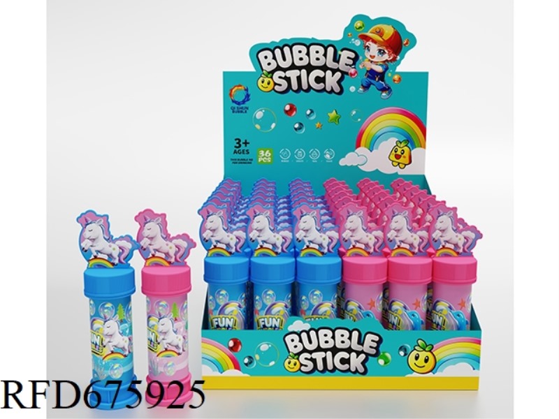 36 ZHIZHUANG CARTOON UNICORN BUBBLE WATER