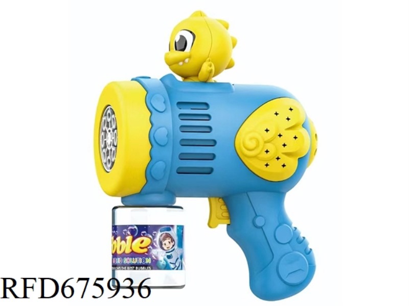 TYRANNOSAURUS REX N-HOLE ELECTRIC COLORFUL BUBBLE GUN