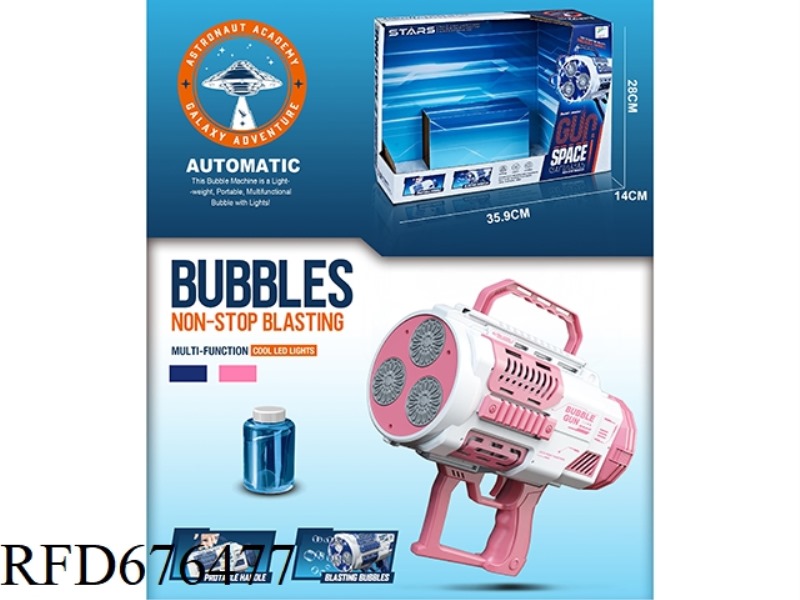 ELECTRIC THREE-CYLINDER BUBBLE MACHINE