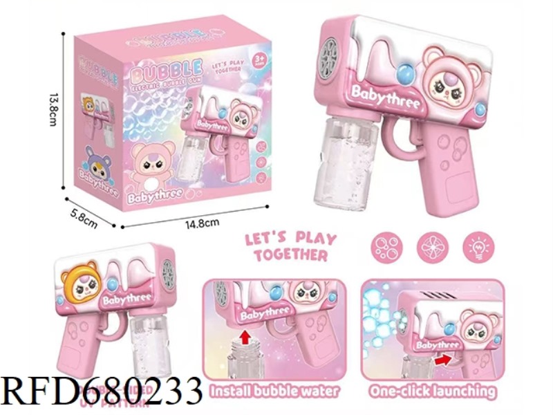A 3D BUBBLE MACHINE FOR A THREE-YEAR-OLD CHILD