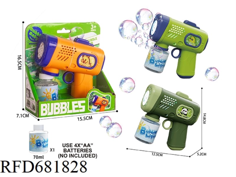 MACEY DRAGON BUBBLE GUN WITH LIGHT.