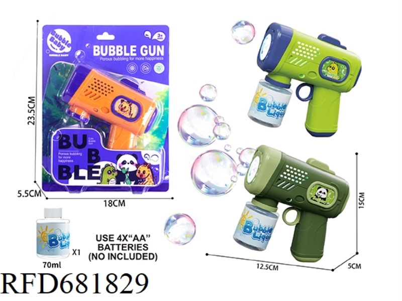 MACEY DRAGON BUBBLE GUN WITH LIGHT.