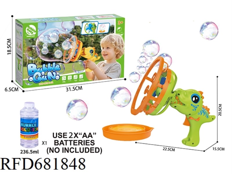 TRAY DINOSAUR BUBBLE WITH LIGHT.