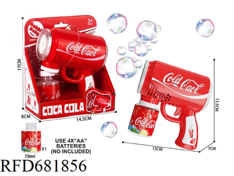 COKE BUBBLE GUN WITH LIGHT