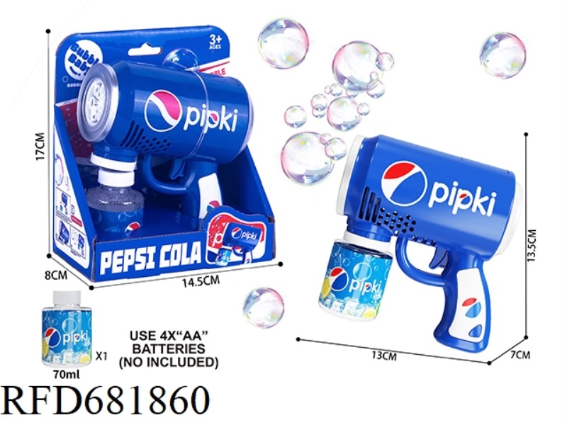 PEPSI BUBBLE GUN WITH LIGHT