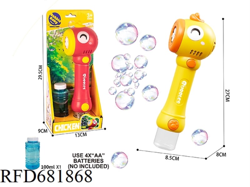 DUCK BUBBLE STICKS WITH LIGHTS