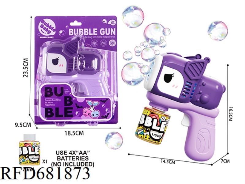 KUROMI BUBBLE GUN WITH LIGHT.