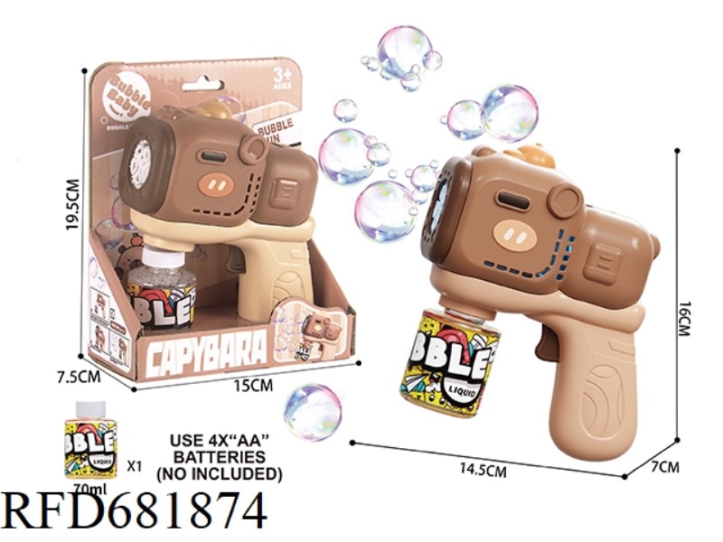 CAPIBALA BUBBLE GUN WITH LIGHT