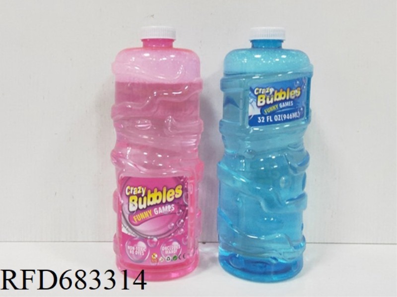 BUBBLE BOTTLE WATER 32 OUNCES, ABOUT 1000 ML