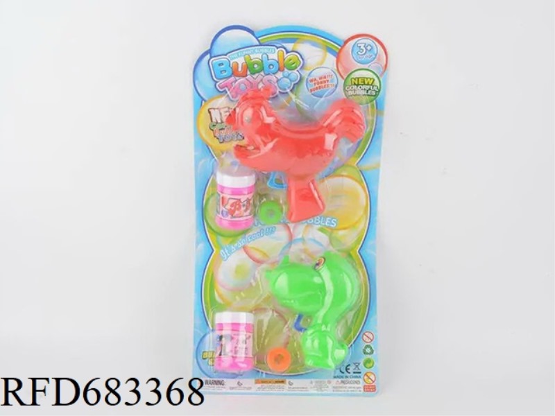 CHICKEN AND DINOSAUR BUBBLE STICK