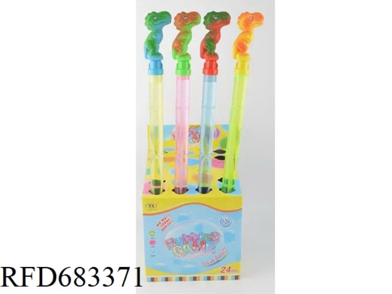 52CM DINOSAUR BUBBLE STICK 24PCS