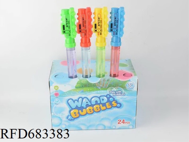 38CM TRAIN BUBBLE STICK 24PCS