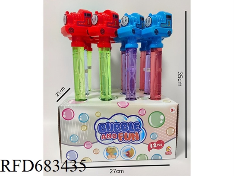 35CM WHISTLE BIG THOMAS BUBBLE STICK 12PCS