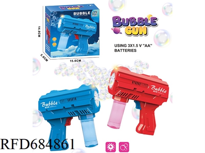Space Bubble Gun (10 holes) 50ml *1
3*AA battery