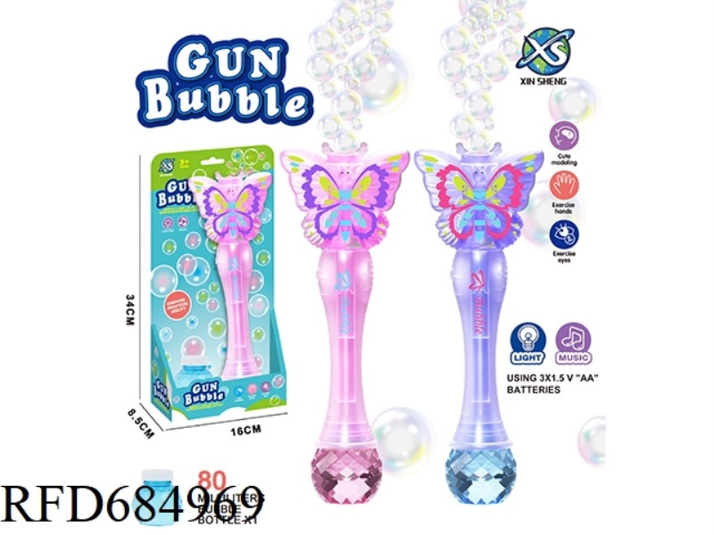BUTTERFLY STICK (SINGLE HOLE) 3*AA BATTERY 80ML *1