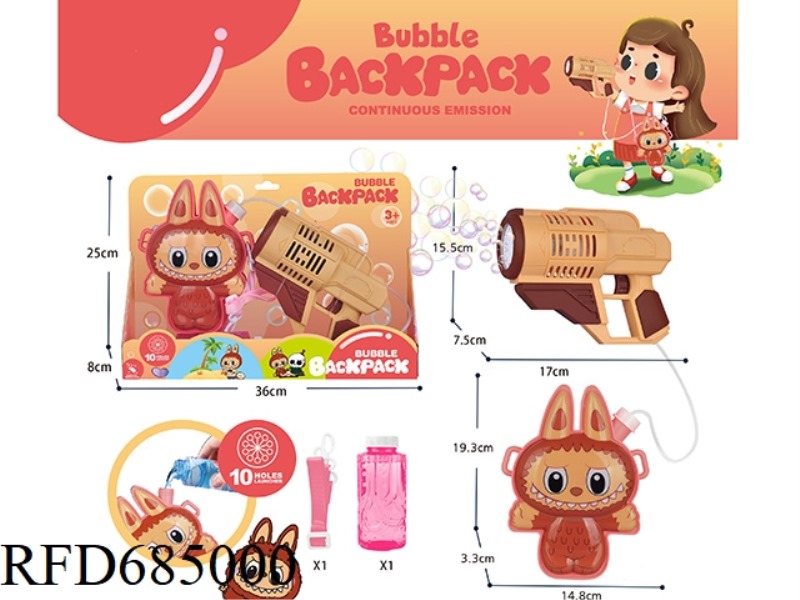ELECTRIC LABAB BACKPACK BUBBLE GUN 150ML *1
