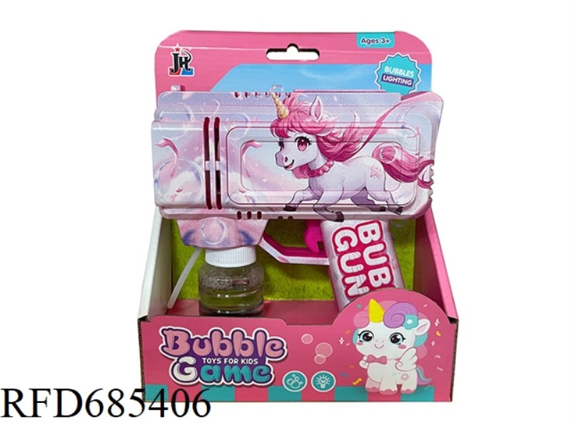 8 HOLE UNICORN BUBBLE GUN 55ML *1