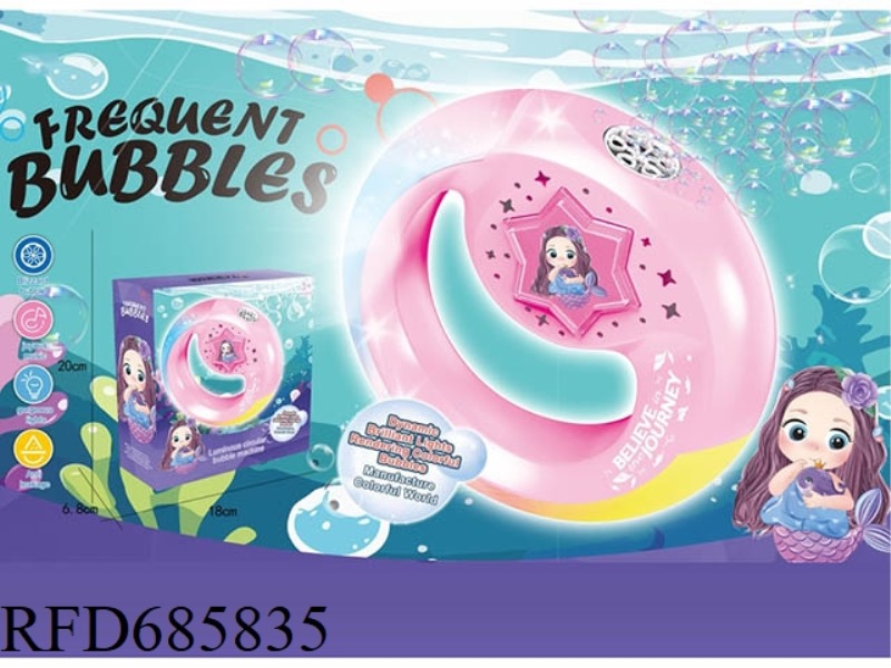 MERMAID LUMINOUS WRISTBAND BUBBLE MACHINE