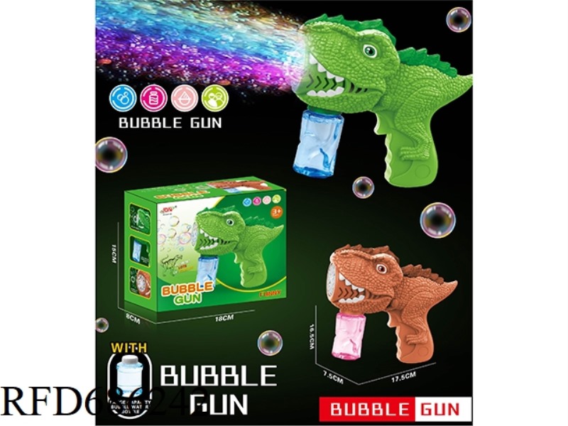 B/O DINOSAUR ELECTRIC BUBBLE GUN