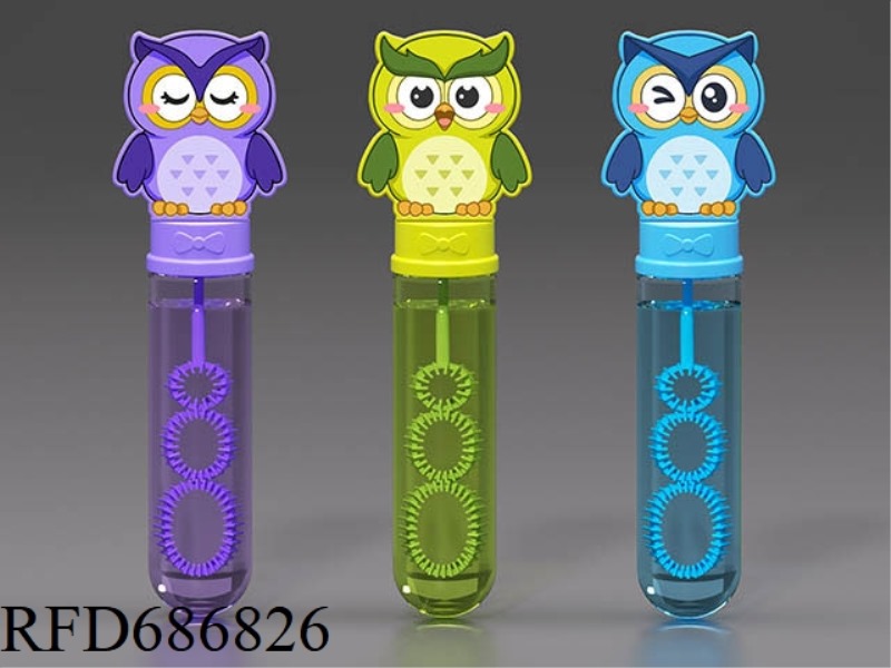 A BOX OF 24 OWL BUBBLE STICKS, 35ML