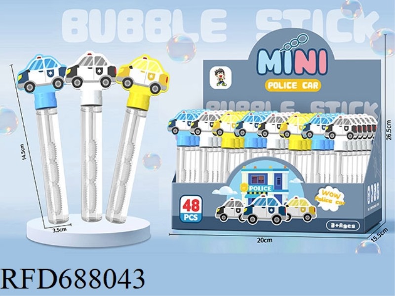 MINI BUBBLE STICKS FOR POLICE CARS