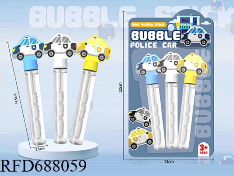 MINI BUBBLE STICKS FOR POLICE CARS